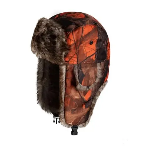 ASWER Trapper Warm Russian Trooper Hat Winter Skiing Cap Women Men Windproof - ASWER