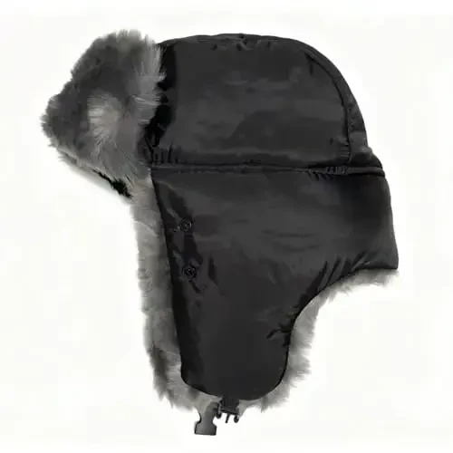ASWER Trapper Warm Russian Trooper Hat Winter Skiing Cap Women Men Windproof - ASWER