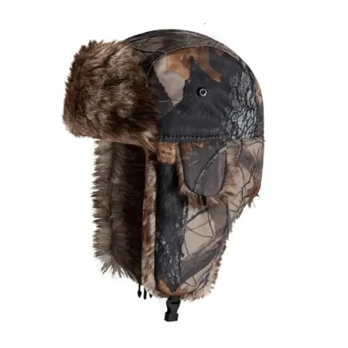 ASWER Trapper Warm Russian Trooper Hat Winter Skiing Cap Women Men Windproof - 1