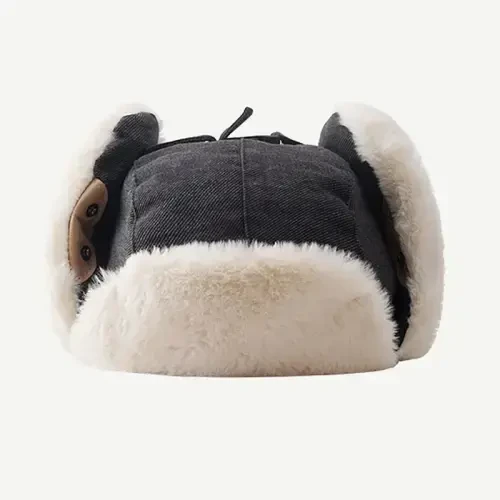 ASWER Trapper Warm Russian Trooper Hat Winter Skiing Cap Women Men Windproof - 2