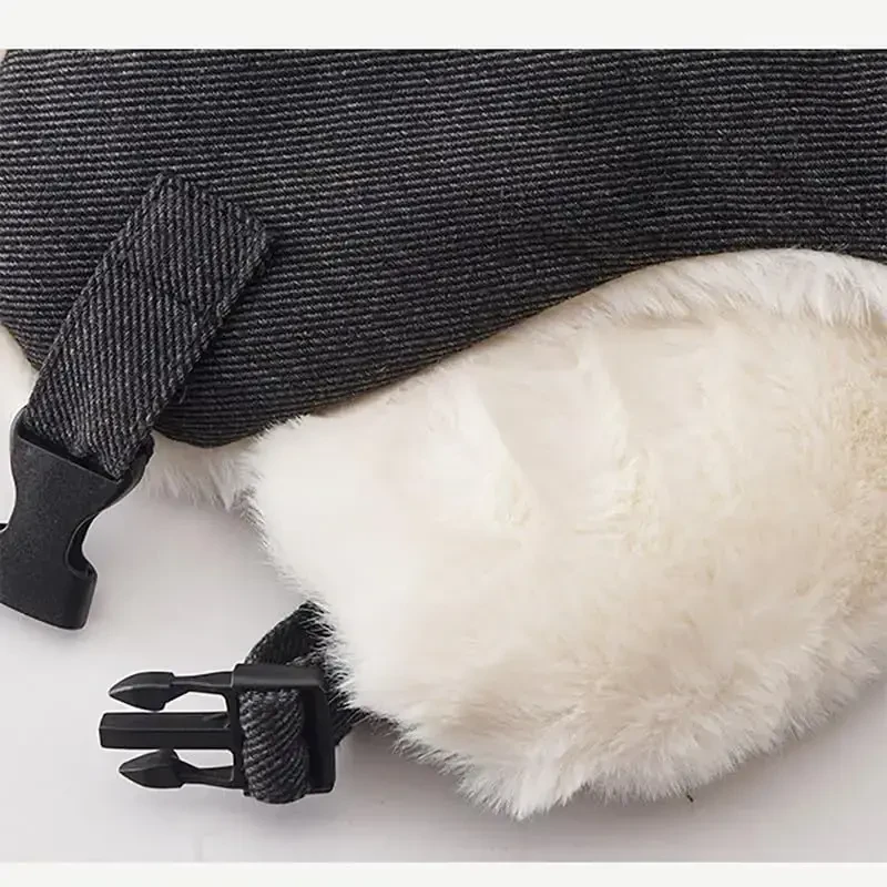 ASWER Trapper Warm Russian Trooper Hat Winter Skiing Cap Women Men Windproof - 3