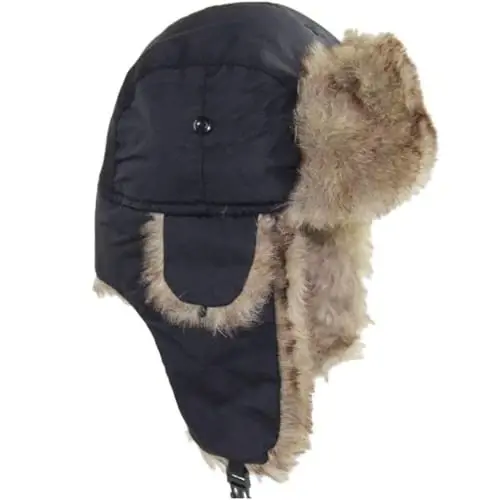 ASWER Warm Trapper Trooper Hat Winter Skiing Cap Gloves Set Touch Screen Women Men - ASWER (1)