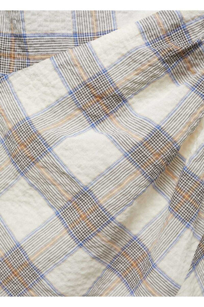 Asymmetric checked dress - 5