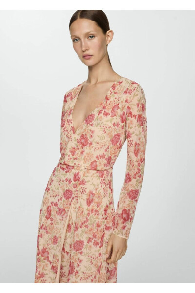 Asymmetric Floral Dress - MANGO WOMAN (1)