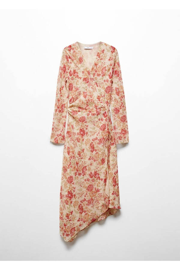 Asymmetric Floral Dress - 4