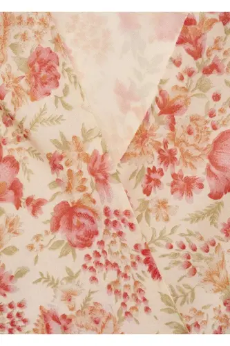 Asymmetric Floral Dress - 7