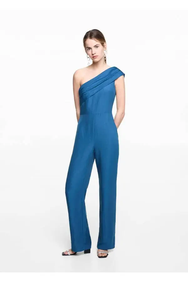 Asymmetric long jumpsuit - 2