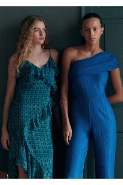 Asymmetric long jumpsuit - 5