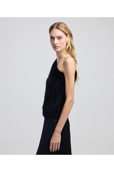 Asymmetric Plush Tricot Top - 5