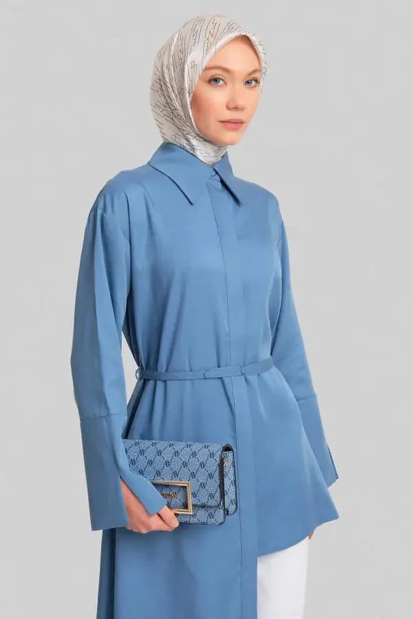 Asymmetric Tunic 24y4015 Indigo - 3