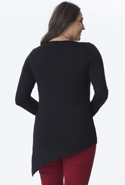 Asymmetric Tunic with Mesh Detail - 2