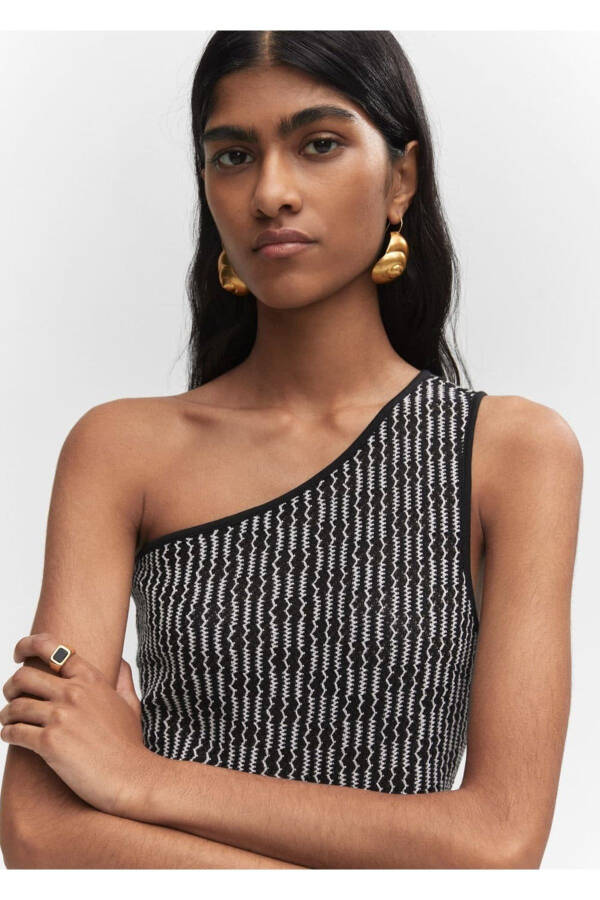 Asymmetrical Dress with Tassel Details - 7