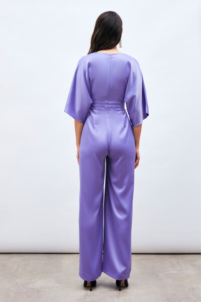 Asymmetrical Loose Jumpsuit - Lilac - 7