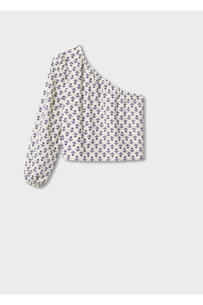 Asymmetrical Patterned Blouse - 3