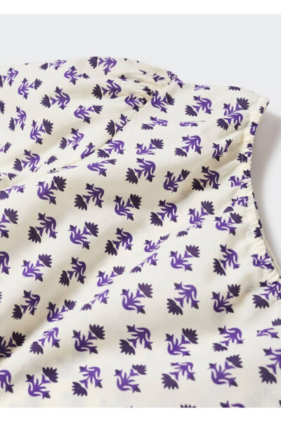 Asymmetrical Patterned Blouse - 7