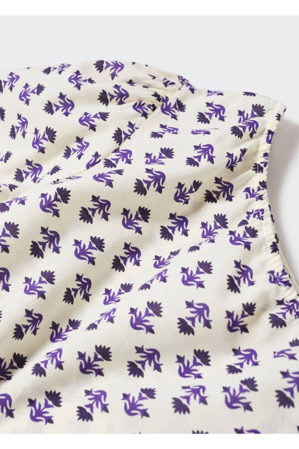 Asymmetrical Patterned Blouse - 7