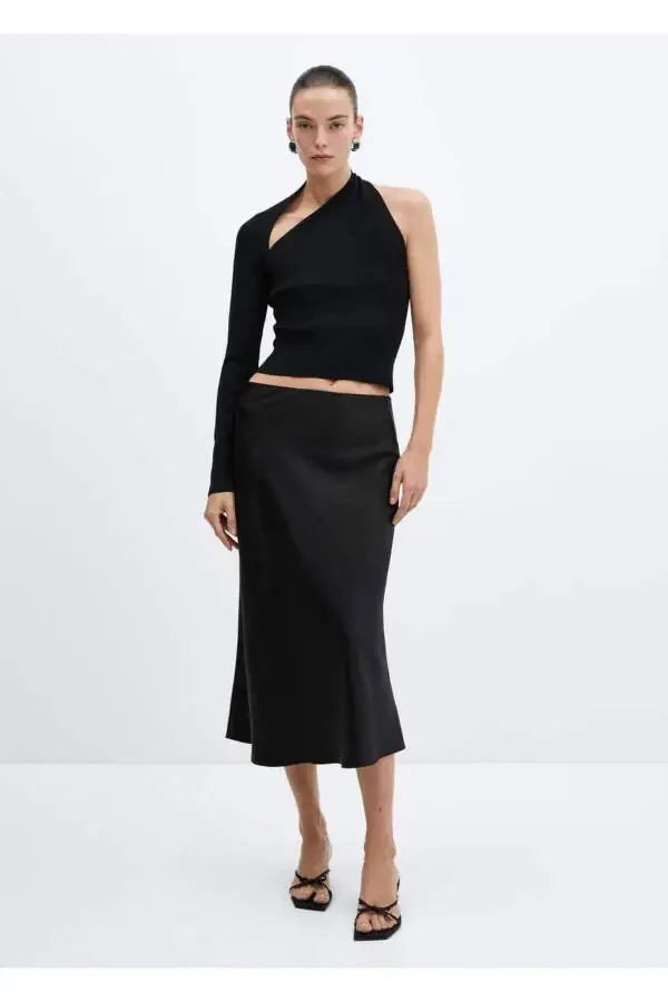 Asymmetrical Ruffle Blouse - 2