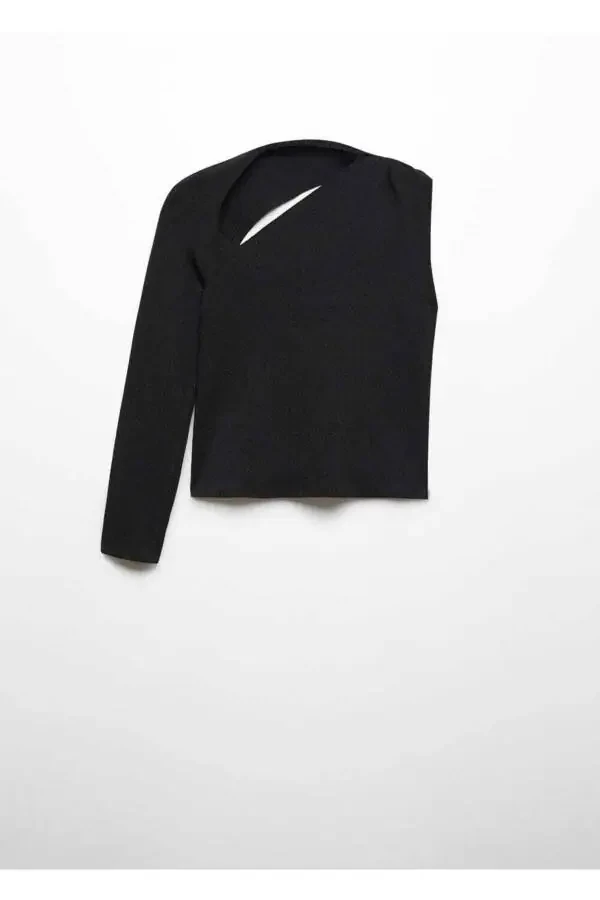 Asymmetrical Ruffle Blouse - 3