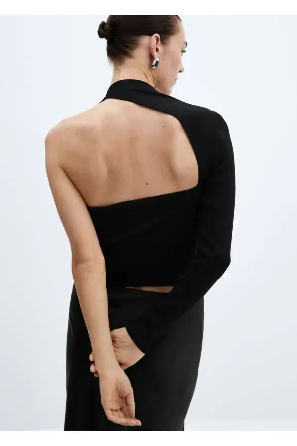 Asymmetrical Ruffle Blouse - 4