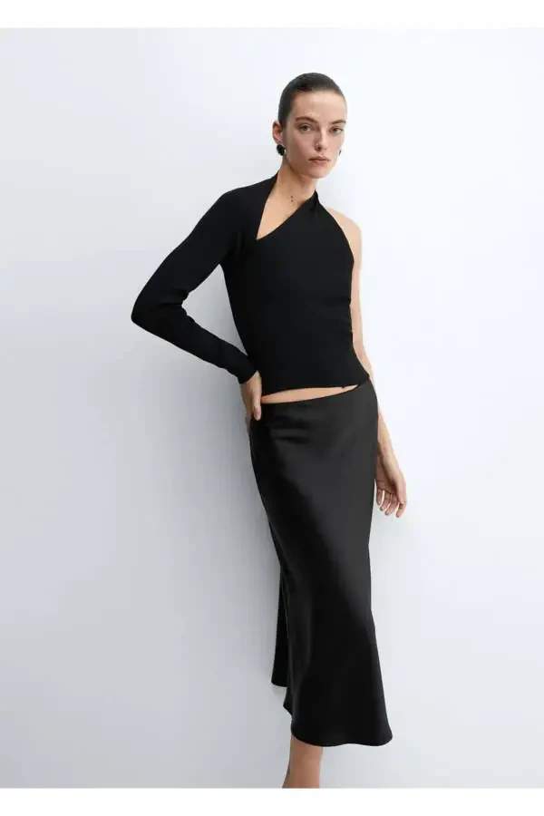 Asymmetrical Ruffle Blouse - 6