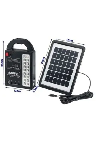 At-999 Solar Panel Lighting System with Powerbank+usb Output+ 3 Bulb Lamps Camping Picnic - ATAŞBEY (1)
