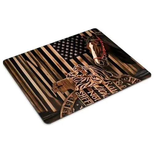 Horse, National Flag Mouse pad Customized Mousepad Non-Slip Rubber Base Mouse Pads for Computers Laptop Office Desk Accessories Mouse pad - GOODSPROUT (1)