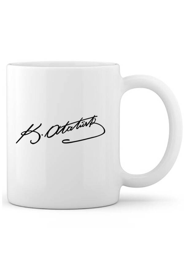 Atatürk Signature Souvenir Mug Birthday Coffee Mug (Single) - 1