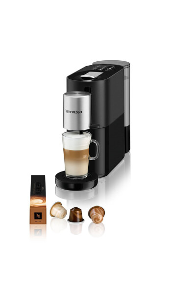 Atelier S85 Capsule Coffee Machine, Black - 17