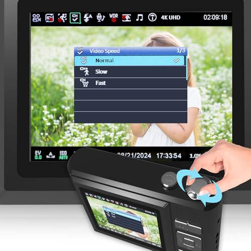 ATEYA Aylanuvchi Menyuli Tez Sozlamalar bilan Raqamli Kamera, SD Kartli Raqamli Kamera, 4K Video 48MP Foto Suratga olish Ko'chma Sumka Sayohat, Kattalar O'smirlar Boshlanuvchilar uchun Vintaj Raqamli Kamera (Qora) - 11