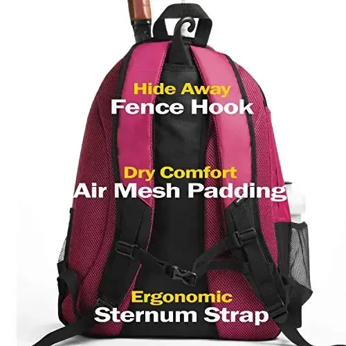 Athletico Premier Tennis Backpack - Tennis Bag Holds 2 Rackets in Padded Compartment | Separate Ventilated Shoe Compartment | Tennis Bags for Men or Women - 5