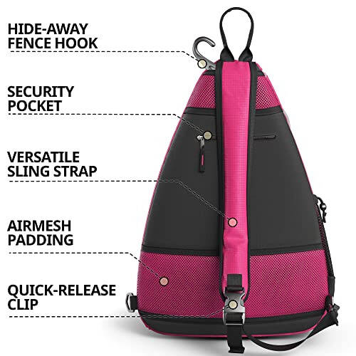 Athletico Sling Bag - Crossbody Backpack for Pickleball, Tennis, Racketball, and Travel for Men and Women - 3