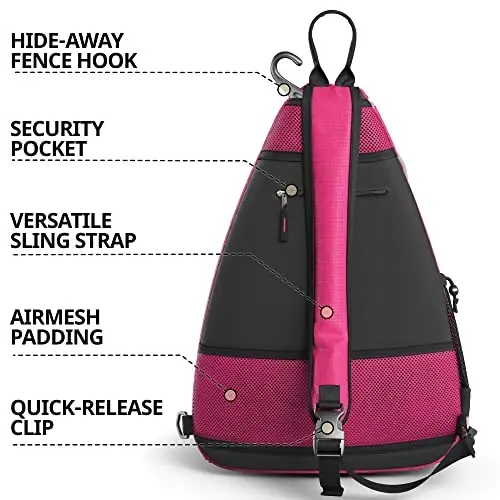 Athletico Sling Bag - Crossbody Backpack for Pickleball, Tennis, Racketball, and Travel for Men and Women - 9