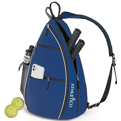 Athletico Sling Bag - Crossbody Backpack for Pickleball, Tennis, Racketball, and Travel for Men and Women - 1