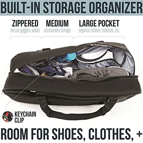 Athletico Tennis Bag and Racketball Bag - Tennis Bags for Women and Men to Hold Tennis Racket, Racquetball Racket, Pickleball Paddles and Other Equipment or Gear - 2