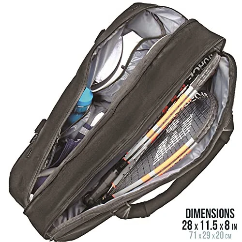 Athletico Tennis Bag and Racketball Bag - Tennis Bags for Women and Men to Hold Tennis Racket, Racquetball Racket, Pickleball Paddles and Other Equipment or Gear - 7