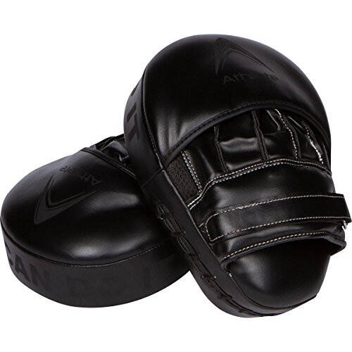 Athllete Durable Punching Mitts with Foam Padding - Comfortable and Easy to Clean Boxing Pads Mitts - Curved Design for Size and Fit - Ideal Boxing Mitts - 2