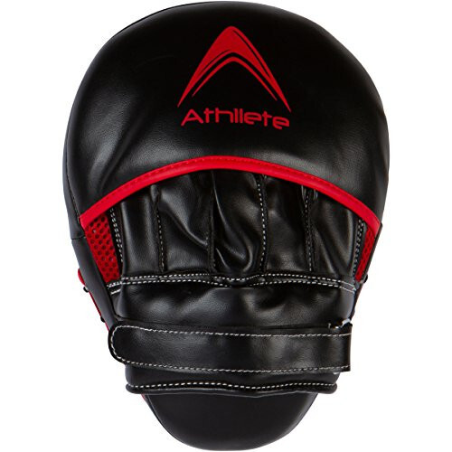 Athllete Durable Punching Mitts with Foam Padding - Comfortable and Easy to Clean Boxing Pads Mitts - Curved Design for Size and Fit - Ideal Boxing Mitts - 5