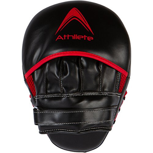 Athllete Durable Punching Mitts with Foam Padding - Comfortable and Easy to Clean Boxing Pads Mitts - Curved Design for Size and Fit - Ideal Boxing Mitts - 6