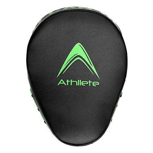 Athllete Durable Punching Mitts with Foam Padding - Comfortable and Easy to Clean Boxing Pads Mitts - Curved Design for Size and Fit - Ideal Boxing Mitts - 3