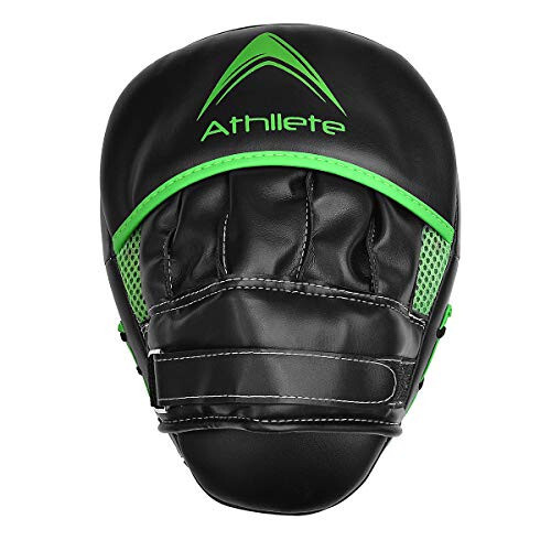 Athllete Durable Punching Mitts with Foam Padding - Comfortable and Easy to Clean Boxing Pads Mitts - Curved Design for Size and Fit - Ideal Boxing Mitts - 5