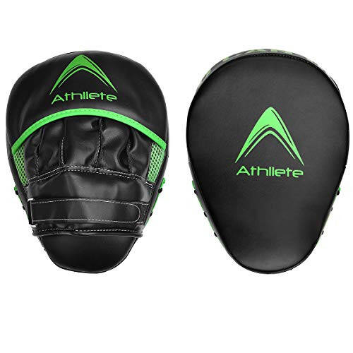 Athllete Durable Punching Mitts with Foam Padding - Qulay va Tozalash Oson Boks Pad Mitts - O'lcham va Moslash uchun Egilgan Dizayn - Ideal Boks Mitts - 2