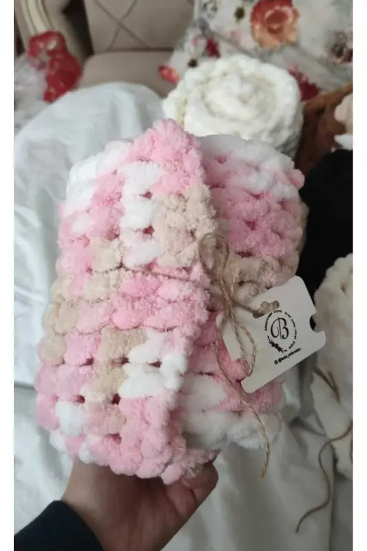 Atkı Puffy %100 El Örgüsü 200 * 22 Cm. COLOR 6046-COLOR 6046 - 1