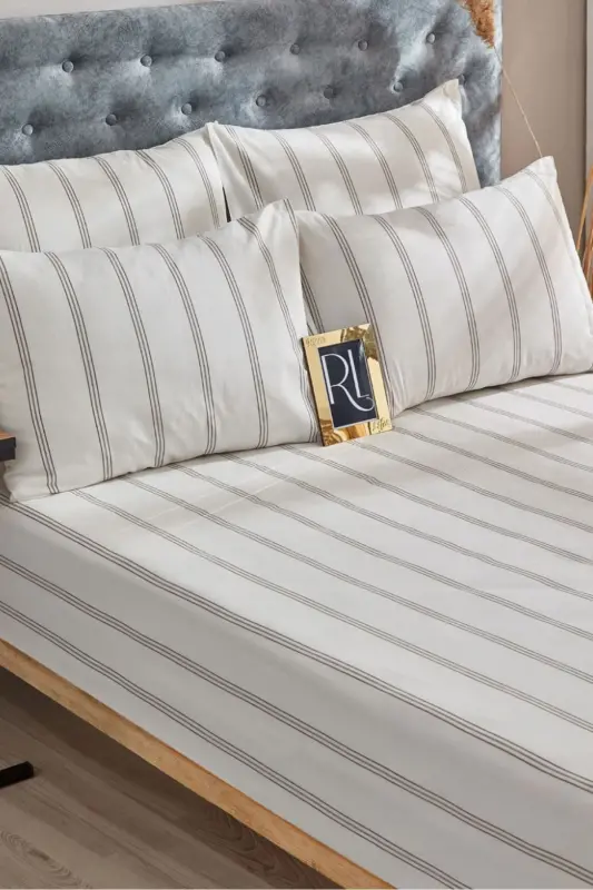 Atlantis Эластичная Простыня Наволочка Хлопок Односпальная - Двуспальная - Кинг-сайз-Atlantis - 2