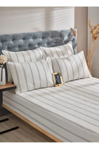 Atlantis Fitted Sheet Pillowcase Cotton Single - Double - King-Atlantis - 3