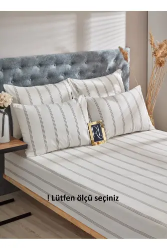 Atlantis Lastikli Çarşaf Yastık Kılıfı Pamuklu Tek Kişilik - Çift Kişilik - Battal-Atlantis 