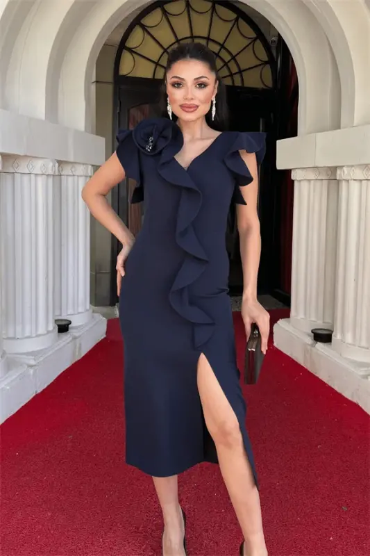 Atlas Mato Volan Tafsilotli Qalam Ko'ylak - LOJIVERT - 3