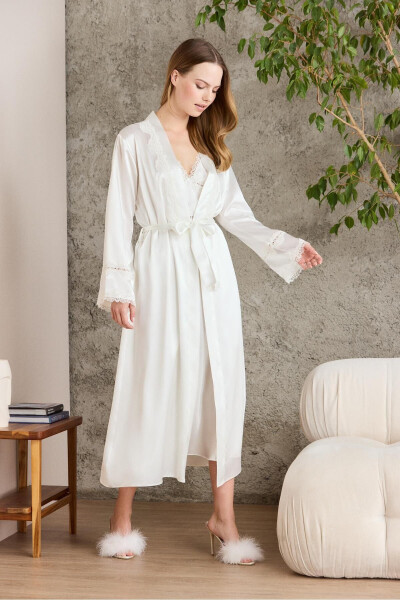 Atlas tunika chopon pijama to'plami short to'plami 6 dona to'plam kelin chеyiz to'plami - 6960 - 3