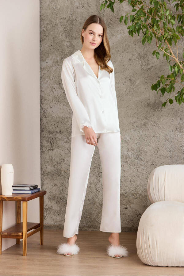 Atlas tunika chopon pijama to'plami short to'plami 6 dona to'plam kelin chеyiz to'plami - 6960 - 5