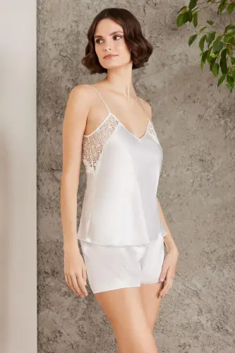 Atlas tunika chopon pijama to'plami shortik to'plami 6 dona kelin chaqiruv to'plami - 6000 - PIERRE CARDIN (1)