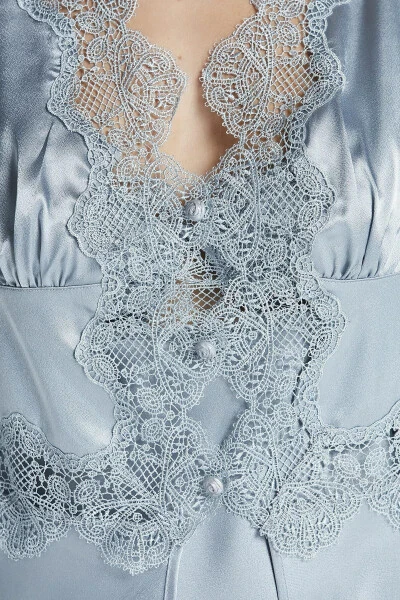 Atlas tunika chopon pijama to'plami shortik to'plami 6 dona kelin chayz to'plami - 6335 - 3